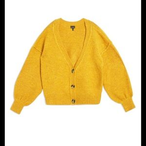 TOPSHOP Oversized Cropped Cardigan